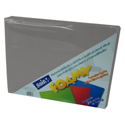 HOJA FOMI SAIRA LISO TAMAÑO CARTA 477219 GRIS #19 28X21.5 CM PAQUETE CON 24 PIEZAS