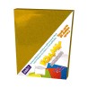 HOJA FOMI SAIRA DIAMANTADO TAMAÑO CARTA 478028 DORADO #28 PAQUETE CON 10 PIEZAS
