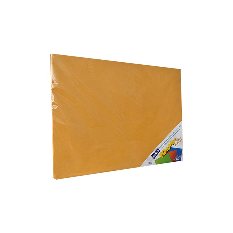 HOJA FOMI SAIRA LISO 43X56 CMS 477312 PAPAYA #12 PAQUETE CON 10 PIEZAS