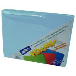 HOJA FOMI SAIRA LISO TAMAÑO CARTA 477235 AZUL PASTEL #35 28 X 21.5 CM PAQUETE CON 24 PIEZAS