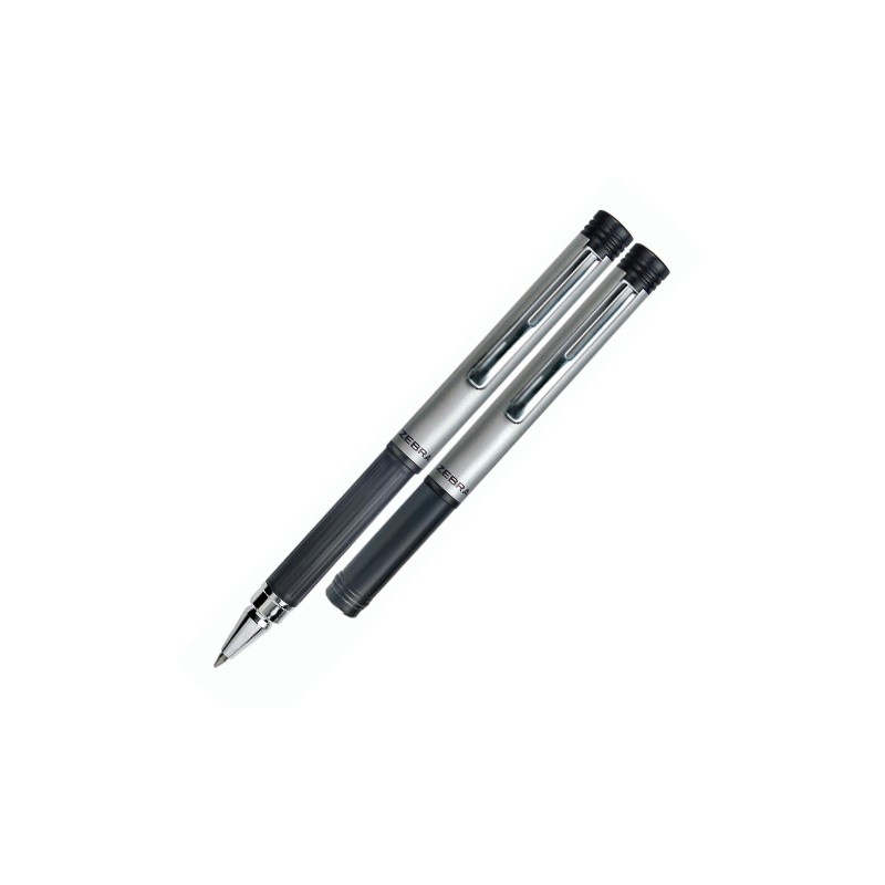 BOLIGRAFO ZEBRA COMPACT COLOR 7906-05 PLATA TINTA NEGRA