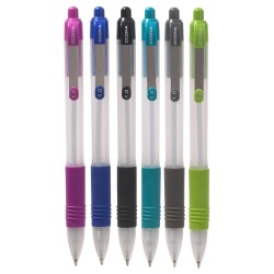 BOLIGRAFO RETRACTIL Z-GRIP ZEBRA 7520 NEGRO PUNTO MEDIANO