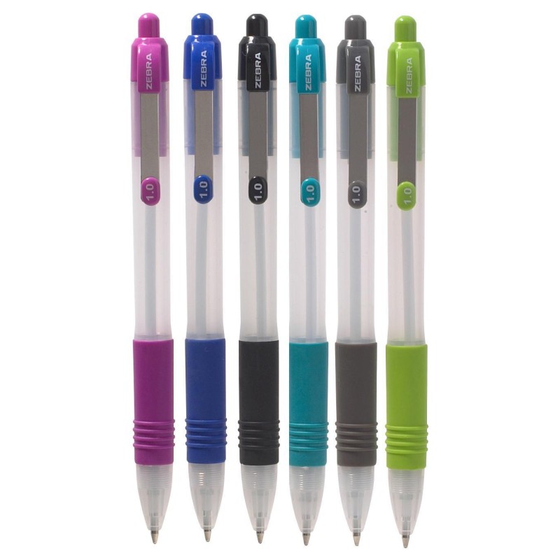 BOLIGRAFO RETRACTIL Z-GRIP ZEBRA 7520 NEGRO PUNTO MEDIANO