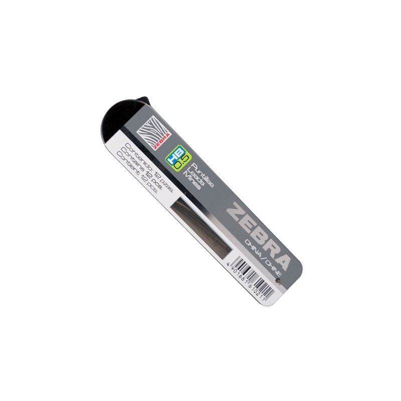 PUNTILLAS ZEBRA 0900 5MM TUBO CON 12 MINAS