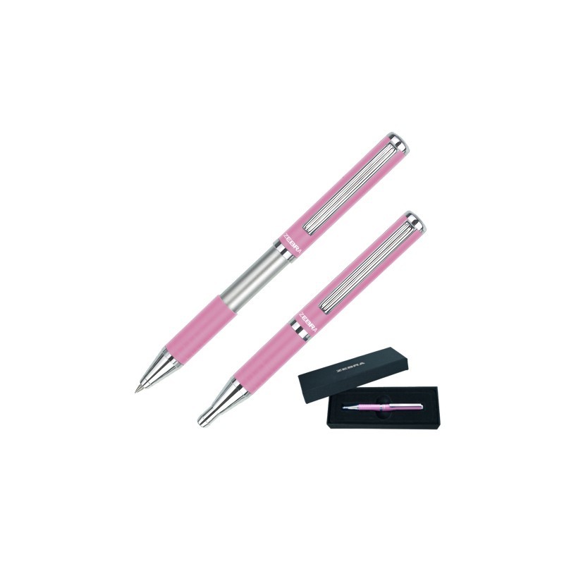 BOLIGRAFO ZEBRA SLIDE PEN FASHION 7902-04 ROSA CON ESTUCHE