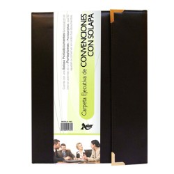 CARPETA DE CONVENCIONES CON SOLAPA ASTOR 1652 NEGRO