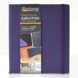 CARPETA DE ARGOLLAS DANPEX CUBIERTA TUCSON T1547 ARILLO "D" CARTA 1 PULGADA MORADO