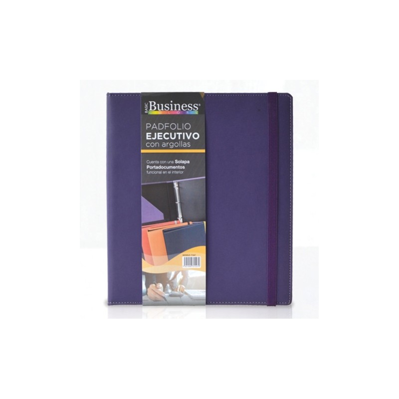 CARPETA DE ARGOLLAS DANPEX CUBIERTA TUCSON T1547 ARILLO "D" CARTA 1 PULGADA MORADO
