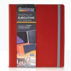 CARPETA DE ARGOLLAS DANPEX CUBIERTA TUCSON T1547 ARILLO "D" CARTA 1 PULGADA ROJO