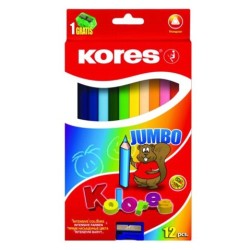 COLORES KORES JUMBO 100712 CAJA CON 12