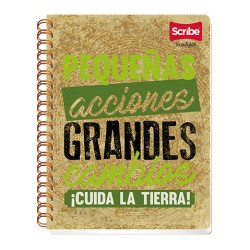 CUADERNO PROFESIONAL SCRIBE ECOLOGICO 3800 100 HOJAS RAYA
