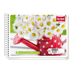 CUADERNO CON ESPIRAL FORMA ITALIANA SCRIBE ESCOLARMEGA 4530 100 HOJAS RAYA