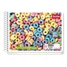 CUADERNO CON ESPIRAL FORMA ITALIANA SCRIBE ESCOLARMEGA 4532 100 HOJAS CUADRO 5 MM.