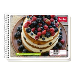 CUADERNO CON ESPIRAL FORMA ITALIANA SCRIBE ESCOLARMEGA 4533 100 HOJAS CUADRO 7 MM.