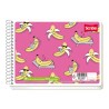 CUADERNO CON ESPIRAL FORMA ITALIANA SCRIBE ESCOLARMEGA 4534 100 HOJAS DOBLE RAYA