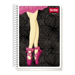 CUADERNO CON ESPIRAL FORMA FRANCESA SCRIBE ESCOLAR MEGA 4541 100 HOJAS BLANCO