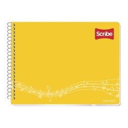 CUADERNO CON ESPIRAL FORMA ITALIANA SCRIBE CLASICO PAUTADO 1108 50 HOJAS