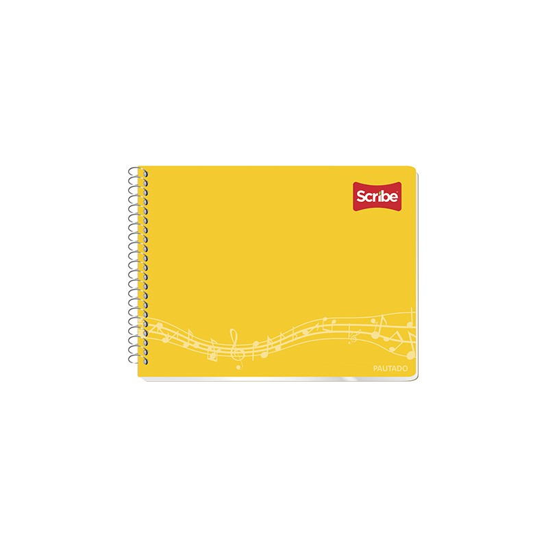 CUADERNO CON ESPIRAL FORMA ITALIANA SCRIBE CLASICO PAUTADO 1108 50 HOJAS