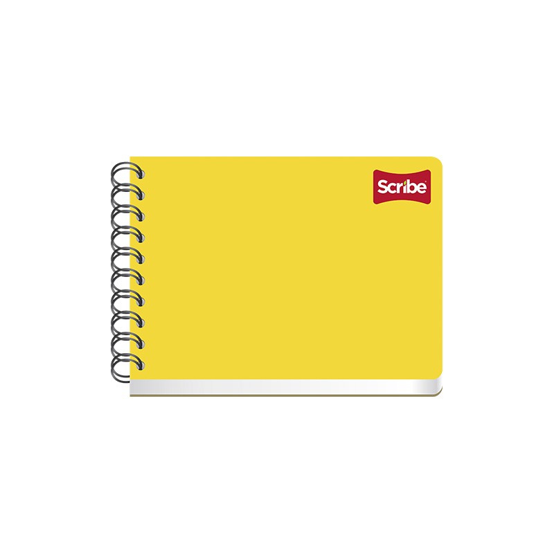 CUADERNO CON ESPIRAL FORMA ITALIANA SCRIBE CLASICO 1501 100 HOJAS BLANCO