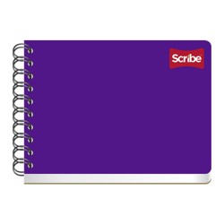 CUADERNO CON ESPIRAL FORMA ITALIANA SCRIBE CLASICO 1502 100 HOJAS CUADRO 5 MM.
