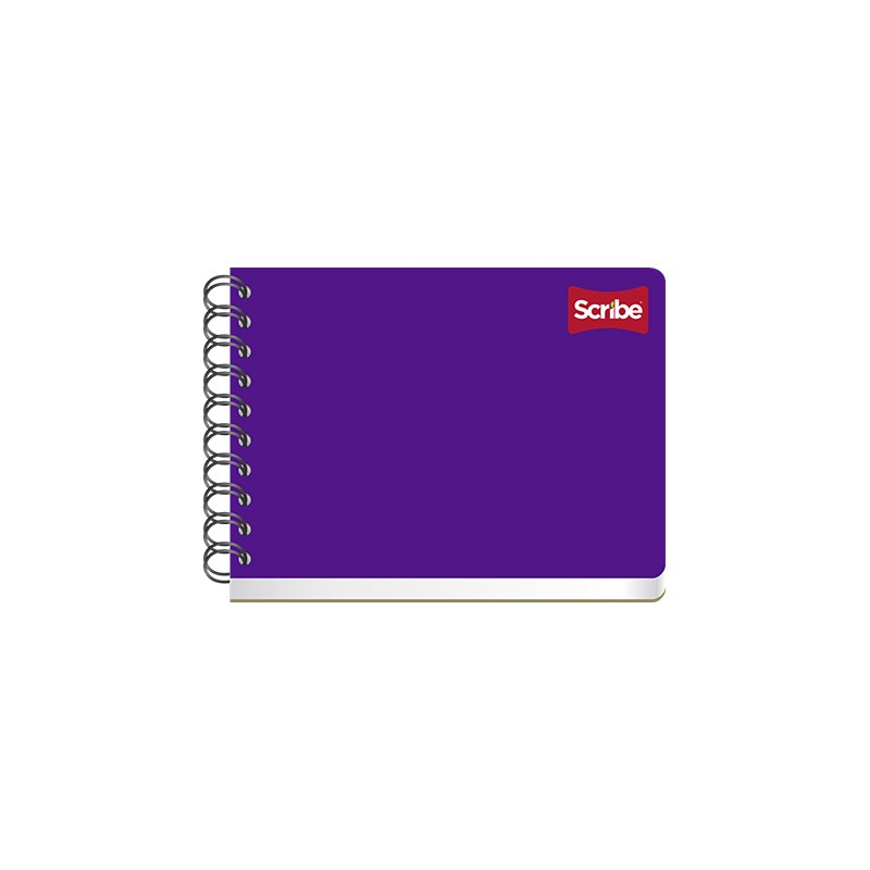 CUADERNO CON ESPIRAL FORMA ITALIANA SCRIBE CLASICO 1502 100 HOJAS CUADRO 5 MM.