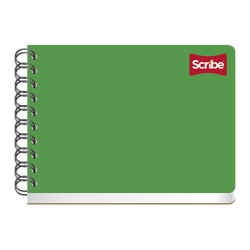 CUADERNO CON ESPIRAL FORMA ITALIANA SCRIBE CLASICO 1504 100 HOJAS DOBLE RAYA