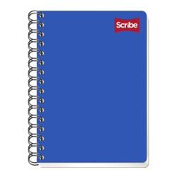 CUADERNO CON ESPIRAL FORMA FRANCESA SCRIBE CLASICO 1601 100 HOJAS BLANCO