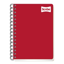CUADERNO CON ESPIRAL FORMA FRANCESA SCRIBE CLASICO 1604 100 HOJAS DOBLE RAYA