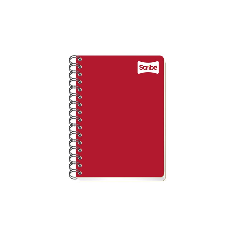 CUADERNO CON ESPIRAL FORMA FRANCESA SCRIBE CLASICO 1604 100 HOJAS DOBLE RAYA