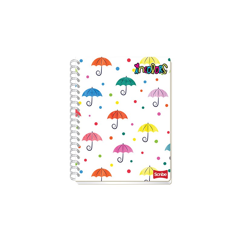 CUADERNO PROFESIONAL SCRIBE IN COLORS 1072 100 HOJAS CUADRO 5 MM.