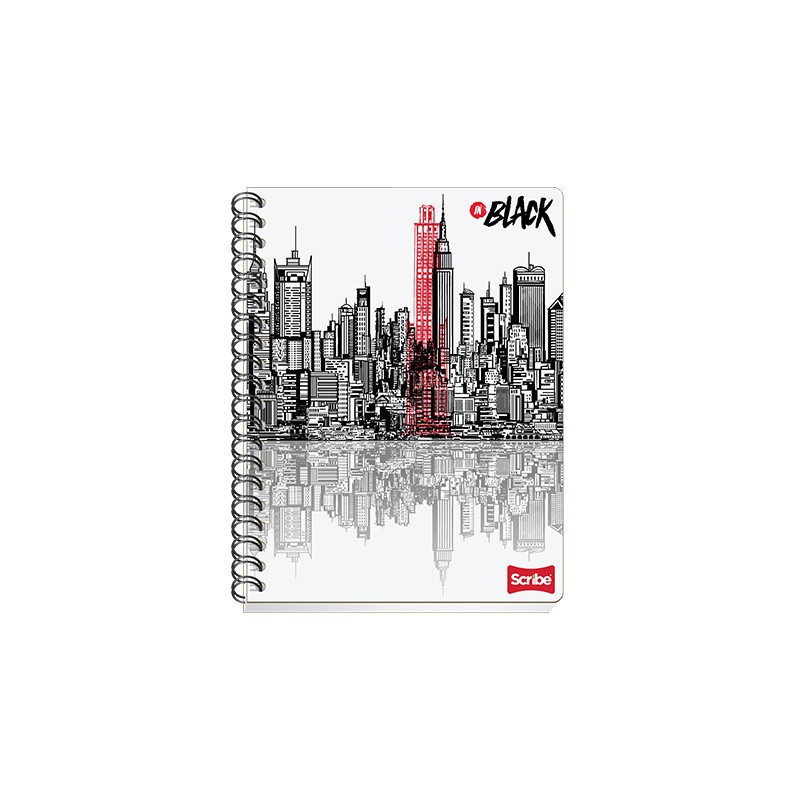 CUADERNO PROFESIONAL SCRIBE BLACK 2270 100 HOJAS RAYA