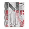 CUADERNO PROFESIONAL SCRIBE BLACK 2273 100 HOJAS CUADRO 7 MM.