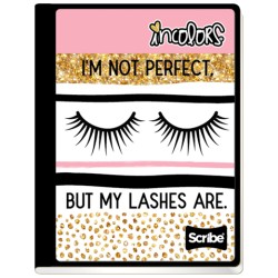 PAQUETE CON 3 LIBRETA ENGRAPADA FORMA FRANCESA SCRIBE INCOLORS 4690 32 HOJAS RAYA