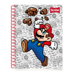 CUADERNO PROFESIONAL SCRIBE MARIO BROSS 7420 100 HOJAS RAYA