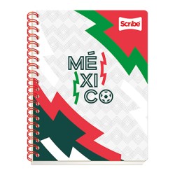 CUADERNO PROFESIONAL SCRIBE SELECCION MEXICANA 5672 100 HOJAS CUADRO 5MM