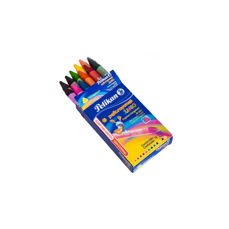 CRAYONES PELIKAN TRIANGULAR JUMBO CAJA CON12