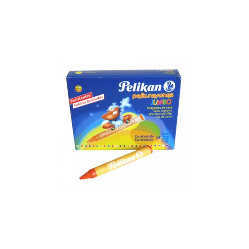 CRAYONES PELIKAN TRIANGULAR JUMBO CAJA CON24