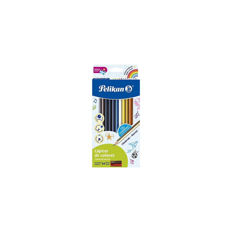 COLORES PELIKAN 30330301 CAJA CON 24 LARGOS