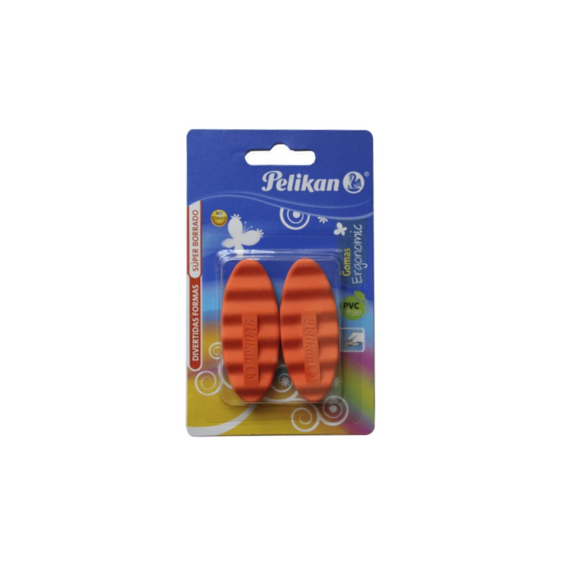 BORRADOR PELIKAN ERGONOMICO FANCY 06140342 BLISTER CON 2