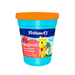 MASA MOLDEABLE MAGIMASA PELIKAN NARANJA BOTE 112 GRAMOS