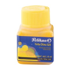 TINTA CHINA PELIKAN 523-05 17 ML. AMARILLO
