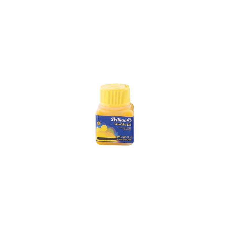 TINTA CHINA PELIKAN 523-05 17 ML. AMARILLO